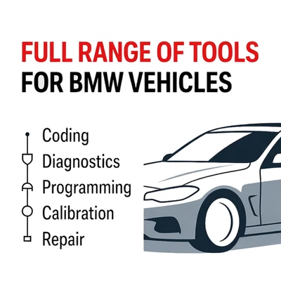 Herramientas de reparación completas / Diagnóstico y codificación para BMW - Funciona con K + DCAN, cable ENET Foto 1 de 3