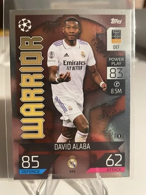 2022-23 Topps Match Attax UEFA Club Competitions - David Alaba Warrior #122 - Image 1 of 2