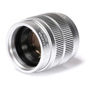 Silver 35mm f1.7 2/3" C CCTV Lens Adapter for M3 N1 FX NEX Micro 4/3 Pentax new - Picture 1 of 11