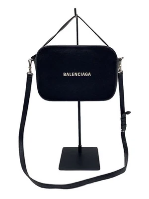 Used Black Leather BALENCIAGA Shoulder Bag 679267 - Plain Design - Image 1 of 4