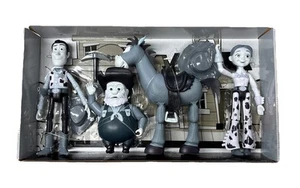 Disney Pixar Toy Story Woody Roundup Pack 4 Action Figures Black & White 2023 - Picture 1 of 2