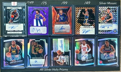 HUGE LOT 510+ NBA Cards Rookie Autos, Prizms, #'d & More Superstars Prizm Black - Image 1 of 4