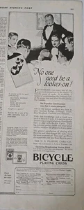 1924 United States Playing Card Co Bicycle Cards No Looker On Vintage ad - Picture 1 of 1