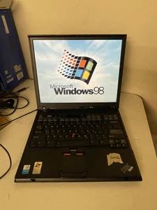 IBM Thinkpad T40 Windows 98SE w/ USB Support 80GB HDD/512MB RAM #604B(1) - Picture 1 of 17