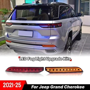 2X Heckstoßstange Bremslicht Reflektor Blinker für Jeep Grand Cherokee 21-24 - Picture 1 of 7
