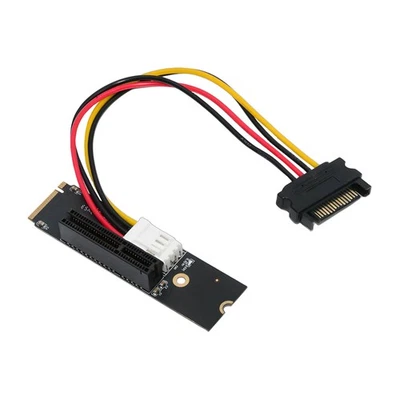 CY M2 NGFF NVMe M-Key Extender to PCI-E X1 X4 X8 X16 Graphics Card Riser Adapter - Image 1 of 4