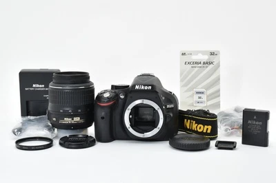 Nikon D5200 Digital SLR Camera Body Shutter Count9310 w / lens 2673017 - Image 1 of 4