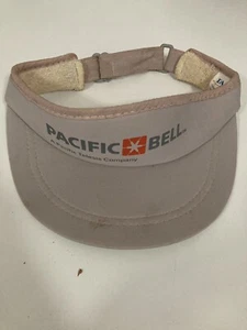 Pacific Bell Telephone - Vintage Grey Visor Hat - Rare - Picture 1 of 2