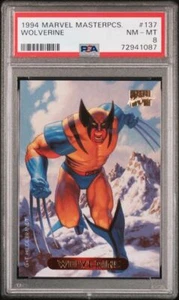 1994 FLEER MARVEL MASTERPIECES #137 WOLVERINE PSA 8 - Foto 1 di 2
