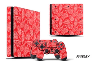 Envoltura de calcomanía de vincular para consola PS4 Slim Playstation 4 DELGADA + pegatinas de controlador PS - Imagen 1 de 1