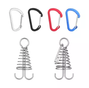 5Pcs Octopus Rope Buckle Hiking Camping Tent Peg Deck Stake Floor Nail Tool - Picture 1 of 4