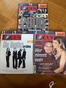 Focus Zeitschriften 2000 Beatles Parrnerwahl Jahresrückblick Magazine - Bild 1 von 1