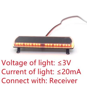 Luz intermitente de advertencia de grado LED para camión volquete TAMIYA LESU 1/14 RC - Imagen 1 de 10