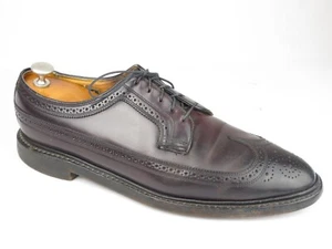 Florsheim Imperial Vintage #8 Burgundy Shell Cordovan Longwing Oxfords 11 D - Picture 1 of 6