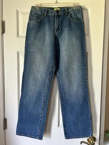 Old Navy Straight Boys Blue Denim Jeans w/Adjustable Waist ~ Size 18 - Picture 1 of 5