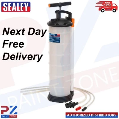 SEALEY TP69 MANUAL VACUUM OIL & FLUID EXTRACTOR SYPHON PUMP 6.5 LITRE - Image 1 of 4