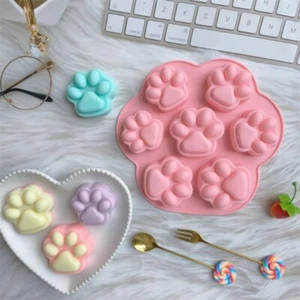Silicone Paw Print Silicone Mold Cartoon Food Grade Silicone Molds Soap - Picture 1 of 8