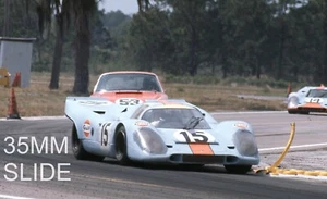 GULF PORSCHE 917 K SEBRING 1970 SLIDE 35MM PHOTOGRAPH RODRIGUEZ SIFFERT KINNUNEN - Picture 1 of 3