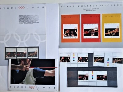 Australia First Day Covers, Collector Cards & Stamps - Seoul 1988 Olympics - Image 1 of 2