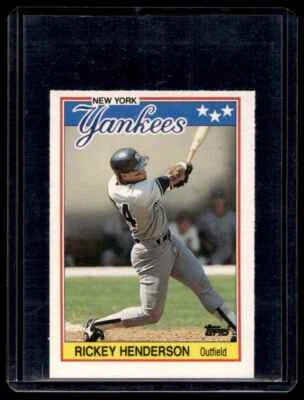 1988 Topps United Kingdom Mini Rickey Henderson New York Yankees #31 - Image 1 of 2