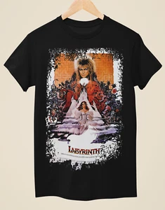 Labyrinth - Movie Poster Inspired Unisex Black T-Shirt - Picture 1 of 1