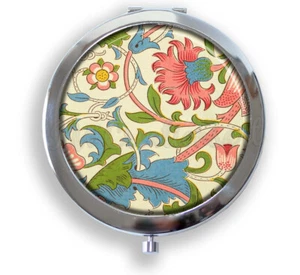 William Morris Lodden Pattern Compact Mirror, Pocket Mirror Keepsake - Picture 1 of 4