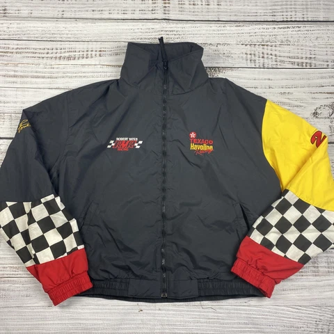 VTG Nascar Ernie Irvan #28 Texaco Havoline Full-Zip Windbreaker Jacket XL Ashley Cover
