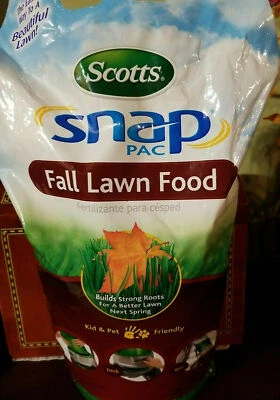 Scotts Snap Pac Fall Césped Comida, Fertilizante 4.000 sq. Paquete de 12,6 libras Foto 1 de 3