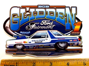 BOB GLIDDEN FORD FAIRMONT Logo #1 PRO STOCK NHRA Drag Racing Die Cut Sticker - Picture 1 of 1