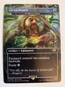 Lorien Brooch *FOIL BUY-A-BOX PROMO* Lord Of The Rings MTG LTR MT/NM - Picture 1 of 9