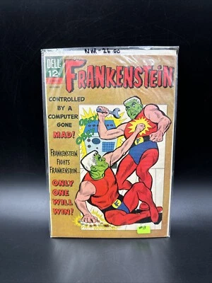 Dell Frankenstein #3 casi nuevo 1966 Edad de Plata controlado por una computadora ¡Se volvió loco! Foto 1 de 4