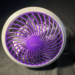 02 cool battery fan Adjustable Swivel Desktop Fan Personal 5 Inch Ac Power - Picture 1 of 3