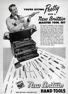 1960 New Britain Hand Tools Master Tool Set Toolbox Original Print Ad - Picture 1 of 1