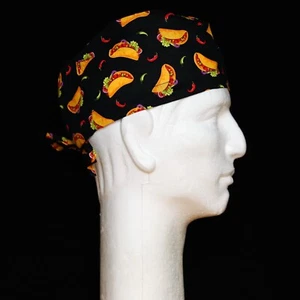 Mexican Mini Tacos Theme Scrub Hat - Picture 1 of 1