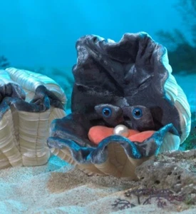 Folkmanis Vintage Pearl Of Wisdom Giant Clam Puppet 1981 Reg # PA-13864 - Picture 1 of 18