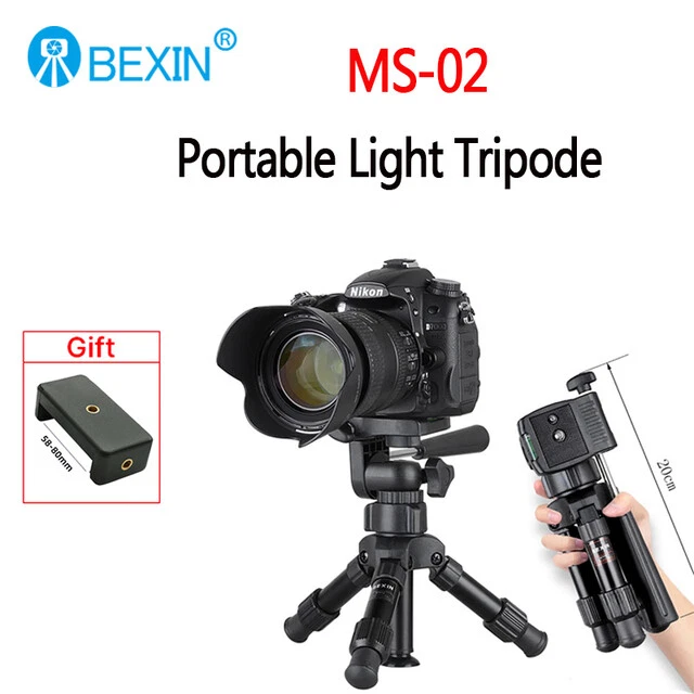 BEXIN MS-08 MS-02 Mate-10 Portable Tripod Camera Travel Stand 360° Ball head   - Image 1 of 4
