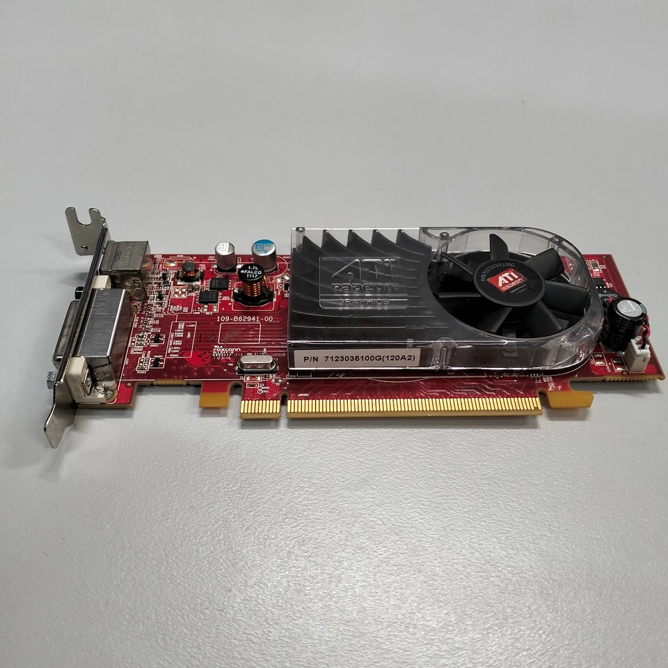 ATI RADEON HD 3450 256MB DDR2 Graphics Card PCIe x16 DMS-59 S-Video Dell 0Y103D - Image 1 of 4