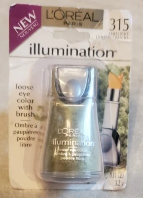 L'OREAL Illumination Loose powder Eye Color w/ Brush 315 LIMELIGHT 0.11 oz NISP - Image 1 of 4