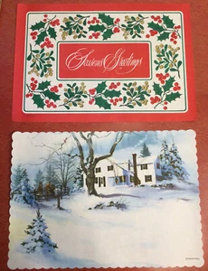 Vintage Scott Family Papier Tischsets - 50 Stück Tischsets - 2 Designs - Bild 1 von 11