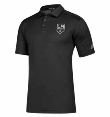 Adidas LA Los Angeles Kings Modo Juego Polo Climalite S NHL Hockey Negro Nuevo con Etiquetas Foto 1 de 4
