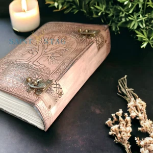 620 page large tree of life leather Journal Diary notebook book 3 Color (7"X10") - Picture 1 of 4