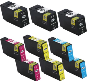 Canon PGI-1200XL kompatible Tintenpatronen mit hoher Reichweite, 3Bk, 2C, 2M, 2Y - 9er Pack - Bild 1 von 1