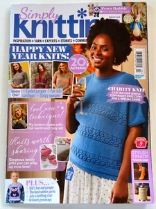 Simply Knitting UK Magazine 2019 Issue 193 Inspiration, Yarn, Experts, Stories - Picture 1 of 3