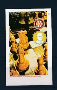 D160354 Chess Rotary International S/S MNH Proof Staffa Imperforate - Picture 1 of 1