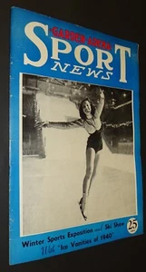 1940 Garten-Arena SPORT News (Programm) Wintersport & Skishow mit Eiskültisch - Bild 1 von 6