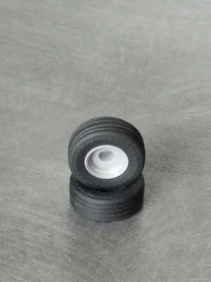 1/64 Farm Custom Scratch 11L-15 implemento tractor neumáticos llantas grises (1 par) Foto 1 de 4