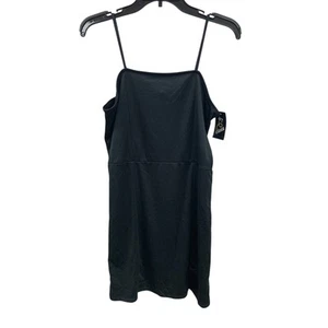 New Art Class Girls Medium (8) Black Spaghetti Strap Splandex Midi Dress - Picture 1 of 3