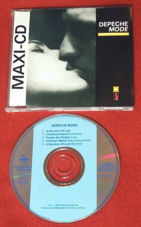 DEPECHE MODE A Question Of Lust +4 1986 WEST GERMANY MAXI CD 1pr BLUE STRIPE MCD - Bild 1 von 1