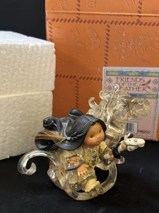 1999 Enesco Friends Of The Feather #647292 "Spirit of Strength" Girl w/ Horse - Picture 1 of 9