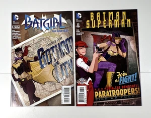 DC Bombshells Variante Batgirl ¡Lote de Fundas! ¡Batgirl #32 y Batman Superman #23! - Imagen 1 de 5
